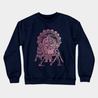 Rose Gold Supreme Being Shiva Indian God Crewneck Sweatshirt